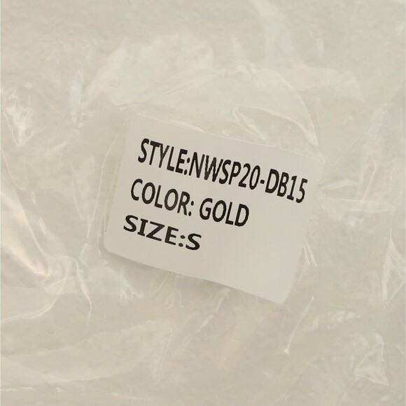 Naked Wardrobe The Statement Strapless Satin Gold Mini Dress S Ruched NWT B99 - Picture 6 of 6